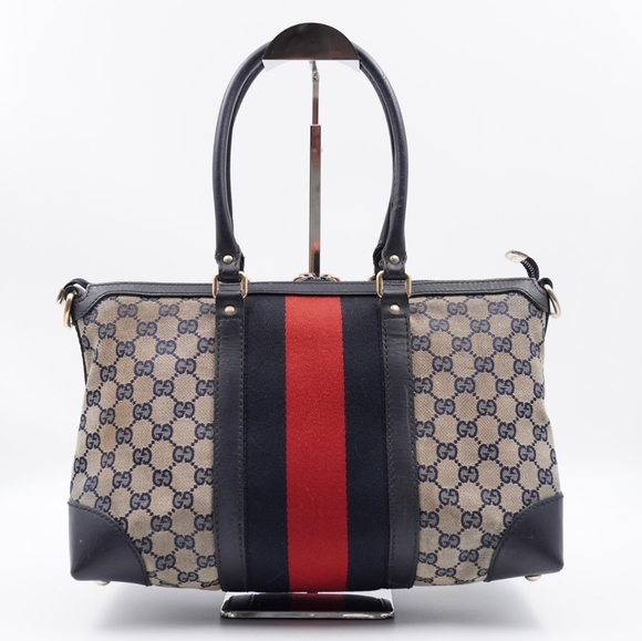 ❌️❌️SOLD❌️❌️X31❤️ Gucci GG Canvas Vintage Web Convertible Tote bag - Picture 6 of 16
